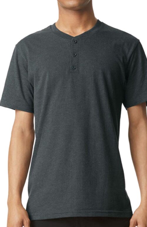 Unisex CVC Henley T-Shirt Thumbnail