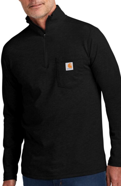 Force ® 1/4 Zip Long Sleeve T Shirt Thumbnail