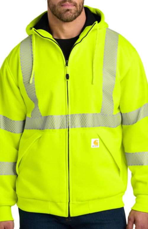 Ansi 107 Class 3 Lined Full Zip Sweatshirt Thumbnail