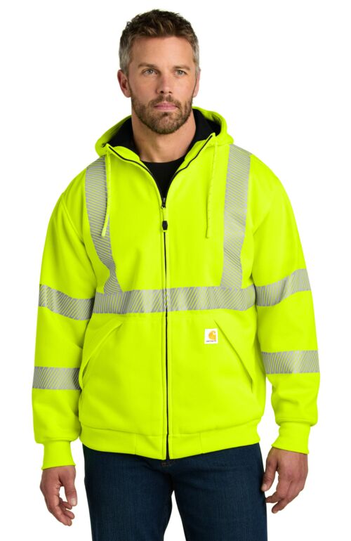 Ansi 107 Class 3 Lined Full Zip Sweatshirt Thumbnail