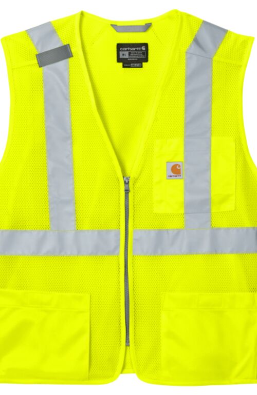 Ansi Class 2 Mesh Zip Front Vest Thumbnail