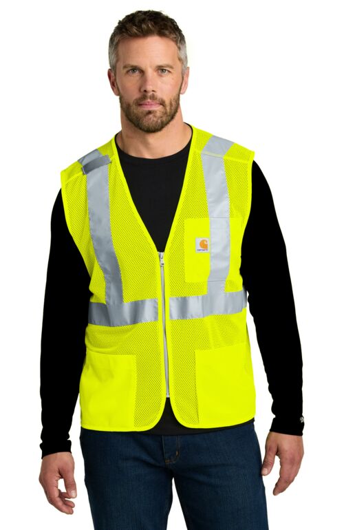 Ansi Class 2 Mesh Zip Front Vest Thumbnail