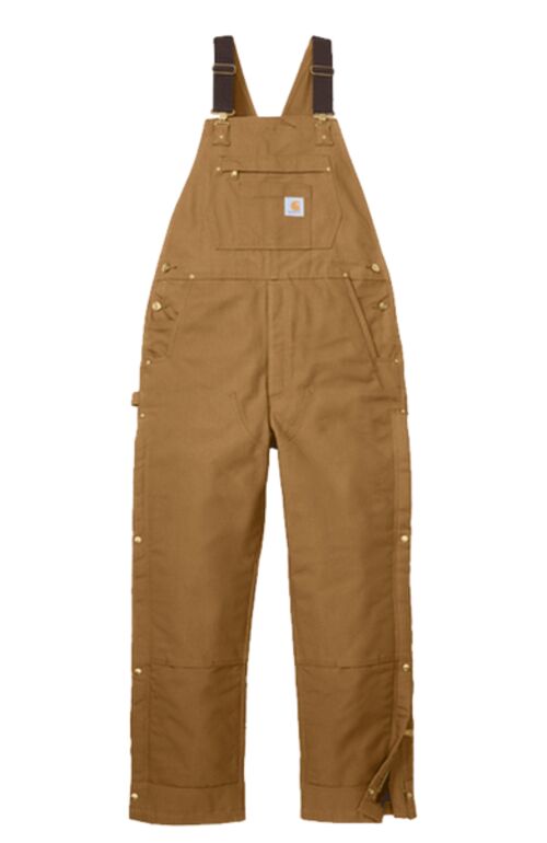 Short Firm Duck Insulated Bib Overalls Thumbnail