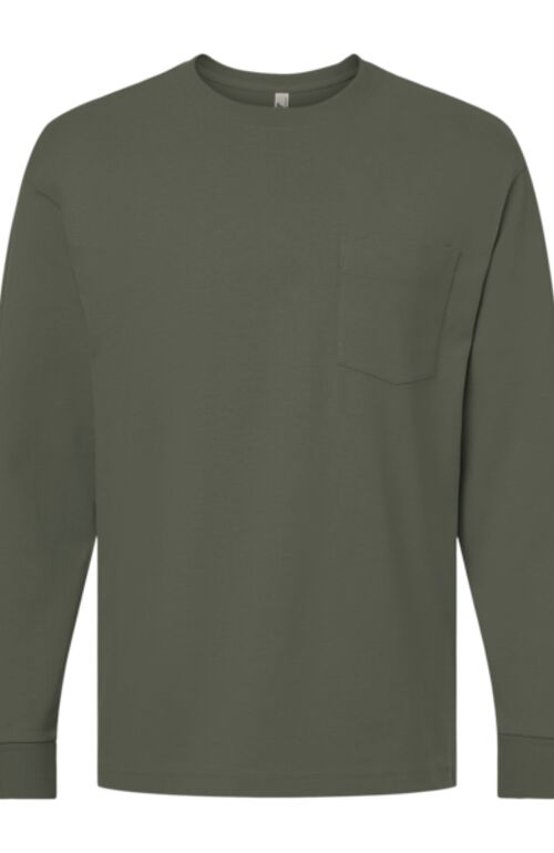 Unisex Super Heavyweight Long Sleeve Pocket Tee Thumbnail