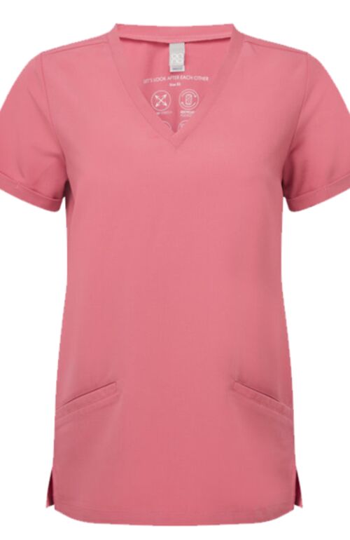 Ladies' Invincible V-Neck Stretch Scrub Top Thumbnail
