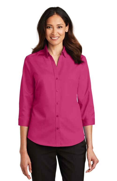 Women's 3/4 Sleeve SuperPro Twill Shirt Thumbnail