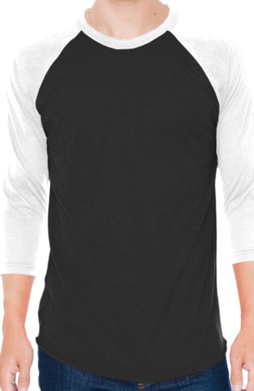 Unisex 50/50 Raglan Three-Quarter Sleeve Tee Thumbnail