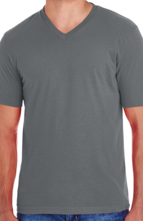 Unisex Fine Jersey Classic V-Neck Tee Thumbnail