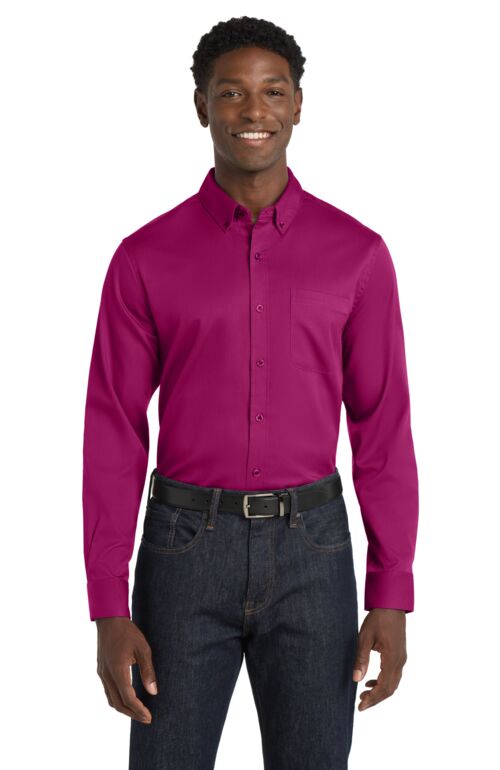 Long Sleeve SuperPro React Twill Shirt Thumbnail