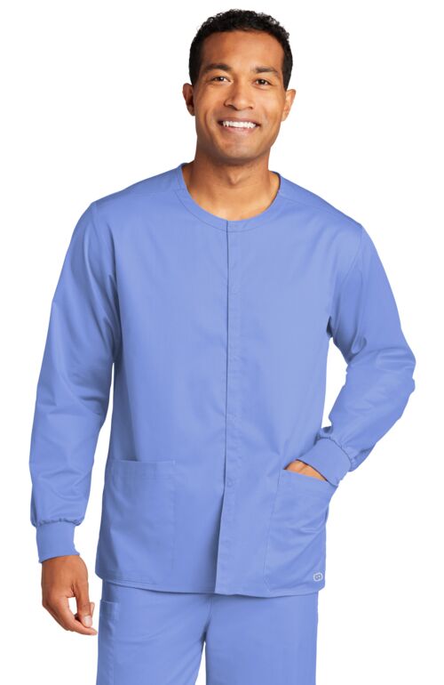 Unisex WorkFlex Snap Front Scrub Jacket Thumbnail