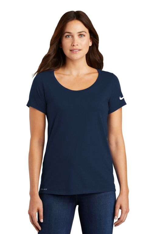 Women's Dri FIT Cotton/Poly Scoop Neck Tee Thumbnail