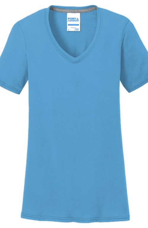 Women's Performance Blend V Neck Tee Thumbnail