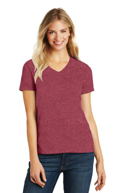 Women's Perfect Blend ® CVC V Neck Tee Thumbnail