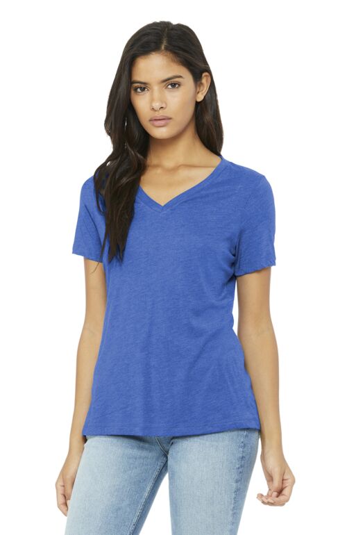 Women's Relaxed Triblend V Neck Tee Thumbnail
