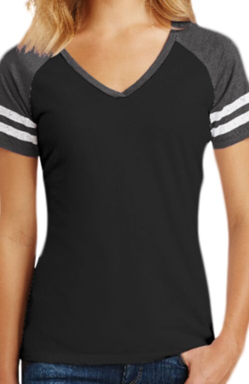 Women's Game V Neck Tee Thumbnail