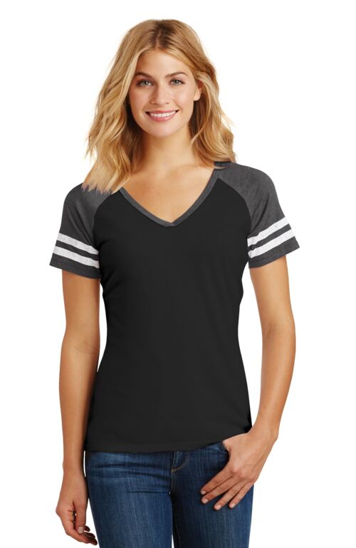 Women's Game V Neck Tee Thumbnail