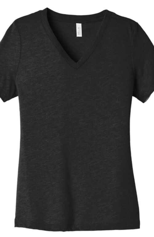 Women's Relaxed Heather CVC V Neck Tee Thumbnail