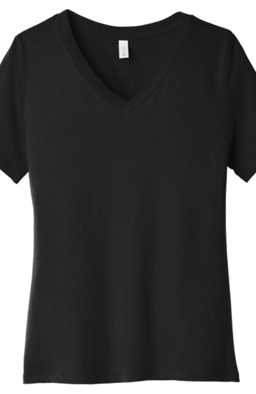 Women's Relaxed Jersey Short Sleeve V Neck Tee Thumbnail
