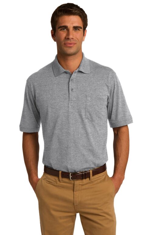 Core Blend Jersey Knit Pocket Polo Thumbnail
