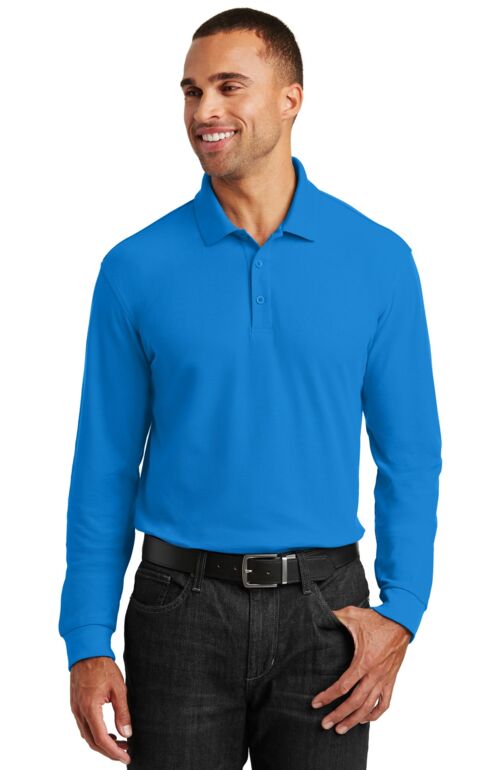 Long Sleeve Core Classic Pique Polo Thumbnail