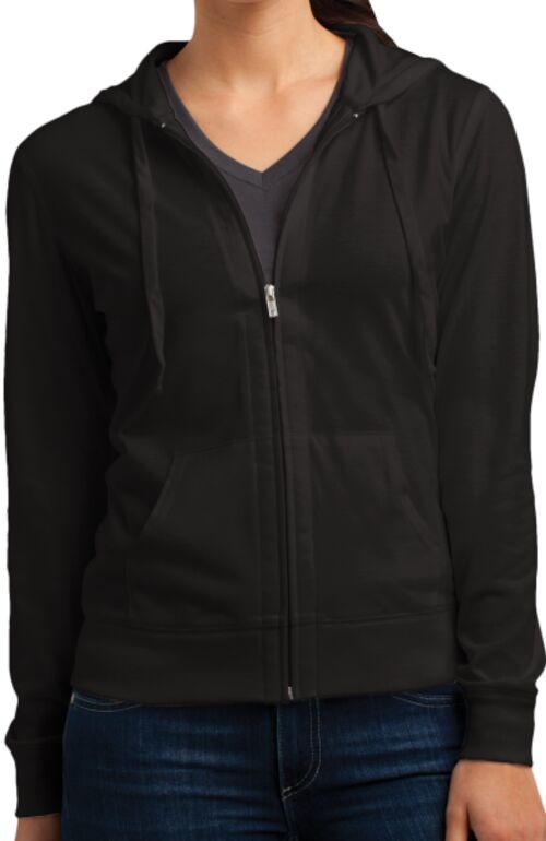 Women's Fitted Jersey Full Zip Hoodie Thumbnail