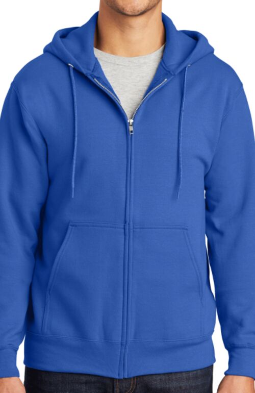 Tall Essential Fleece Full Zip Hooded Sweatshirt Thumbnail